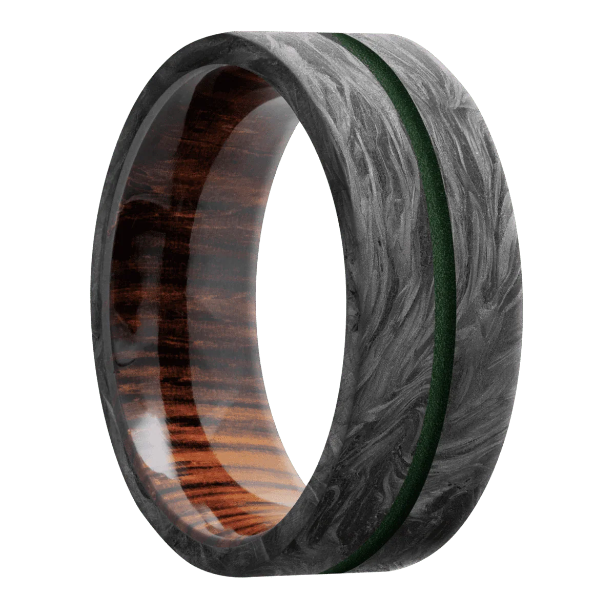 Forged Carbon Fiber + None Finish + Cocobolo