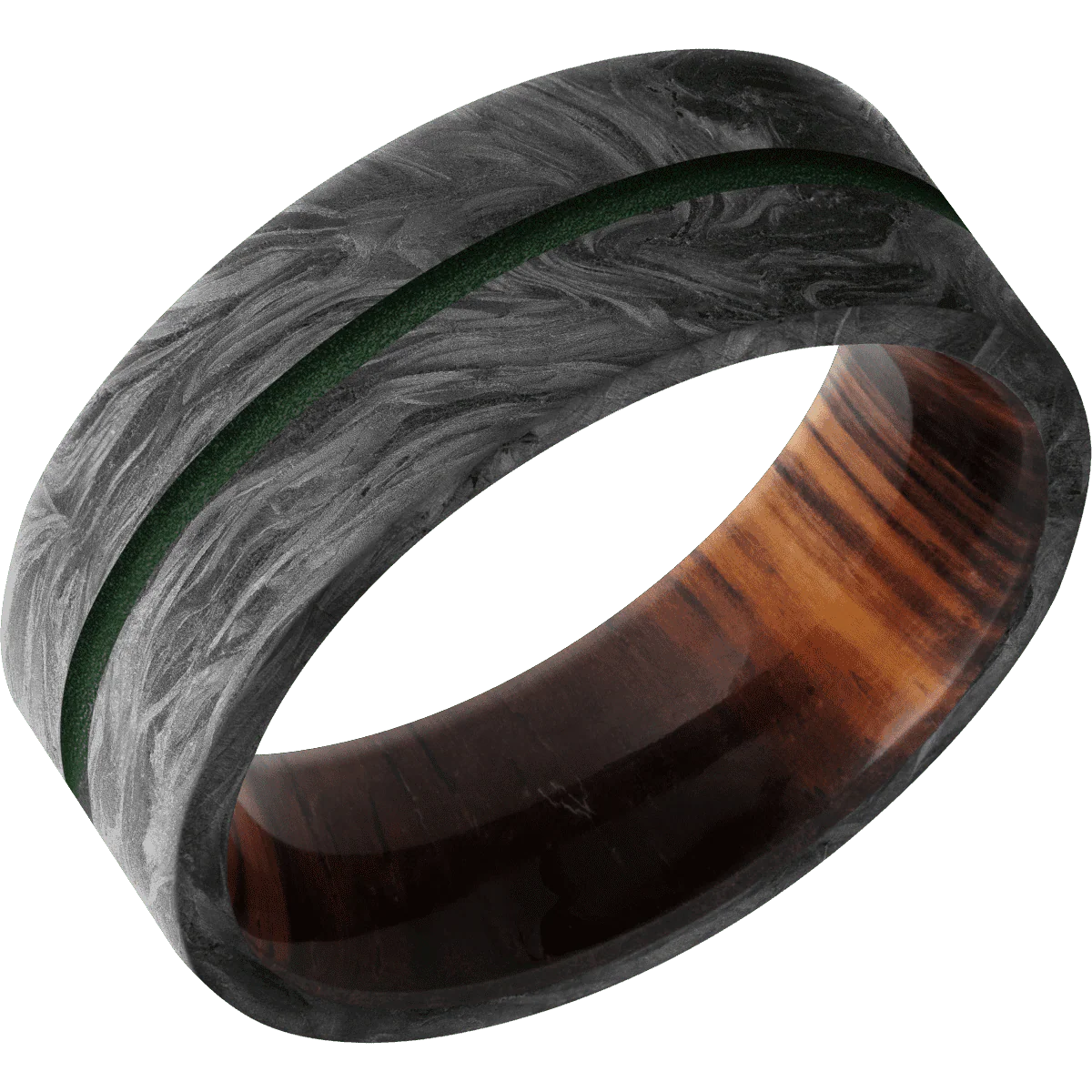 Forged Carbon Fiber + None Finish + Cocobolo - Image 2