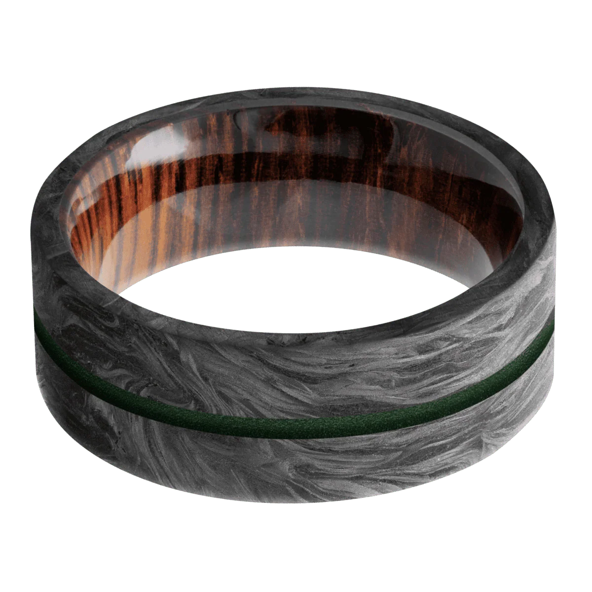 Forged Carbon Fiber + None Finish + Cocobolo - Image 3