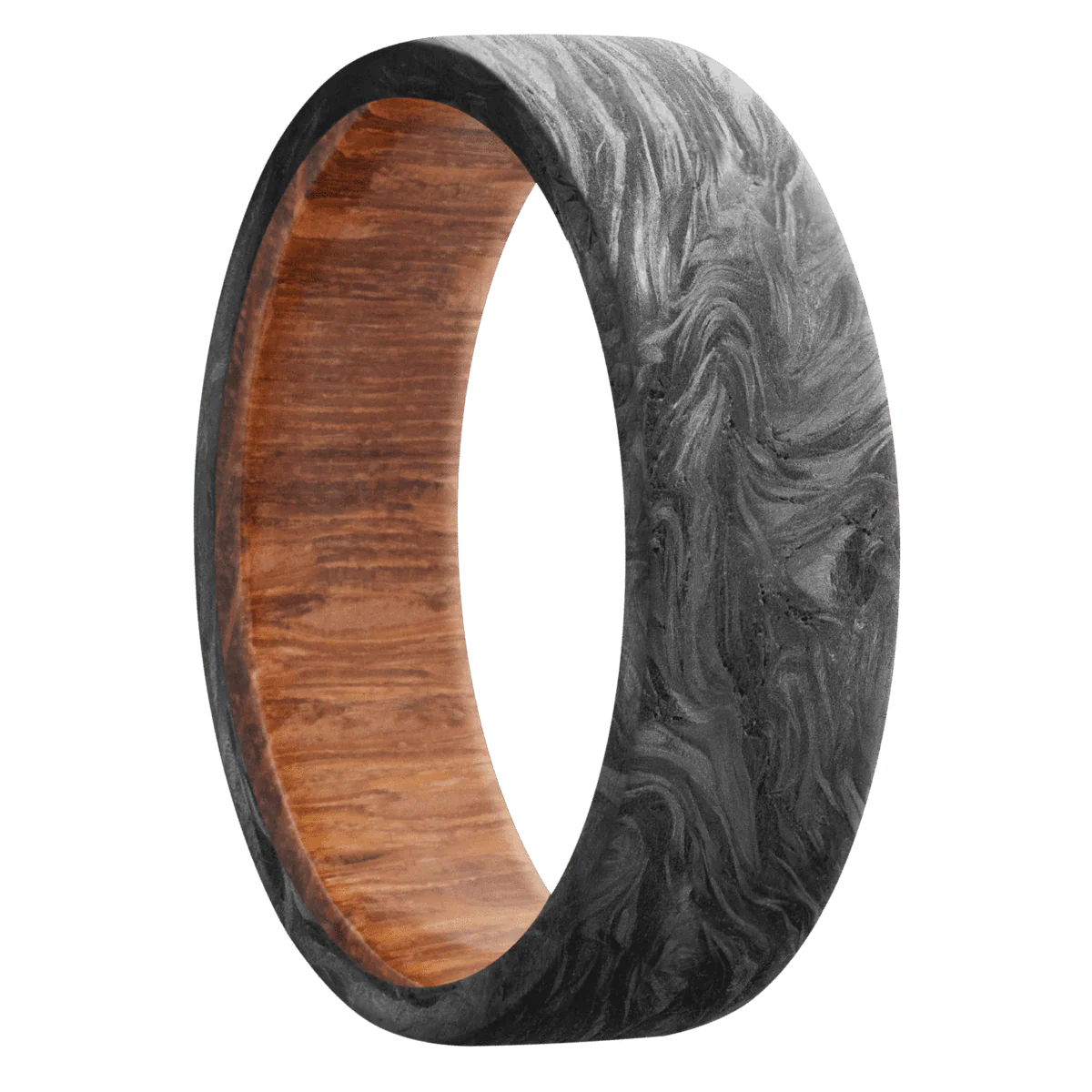 Forged Carbon Fiber + None Finish + Leopard Wood
