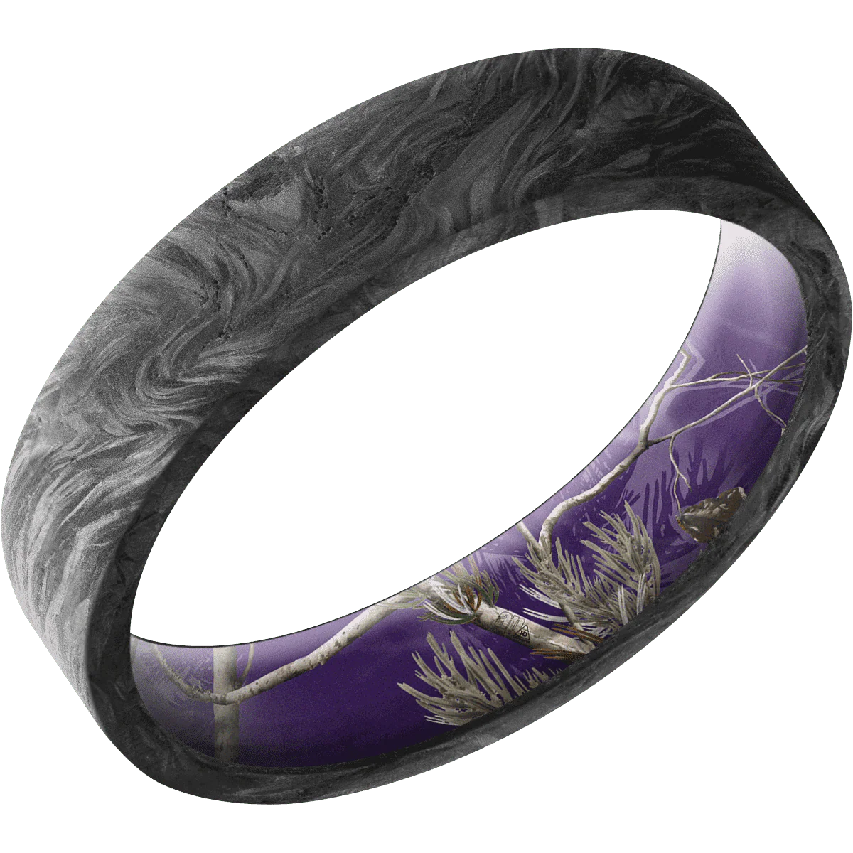 Forged Carbon Fiber + None Finish + RealTree APC Purple - Image 2