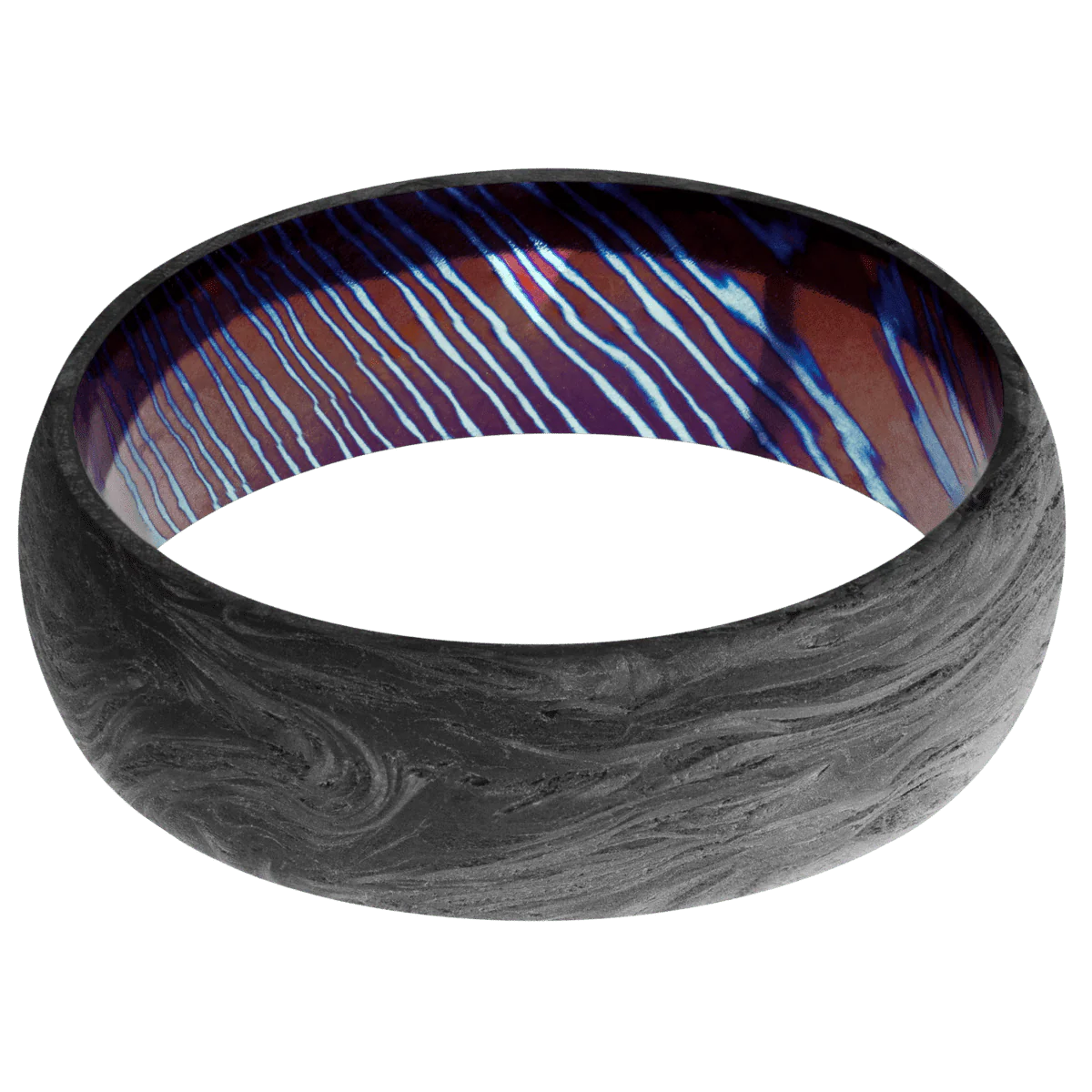 Forged Carbon Fiber + None Finish + Titanium Damascus - Image 3
