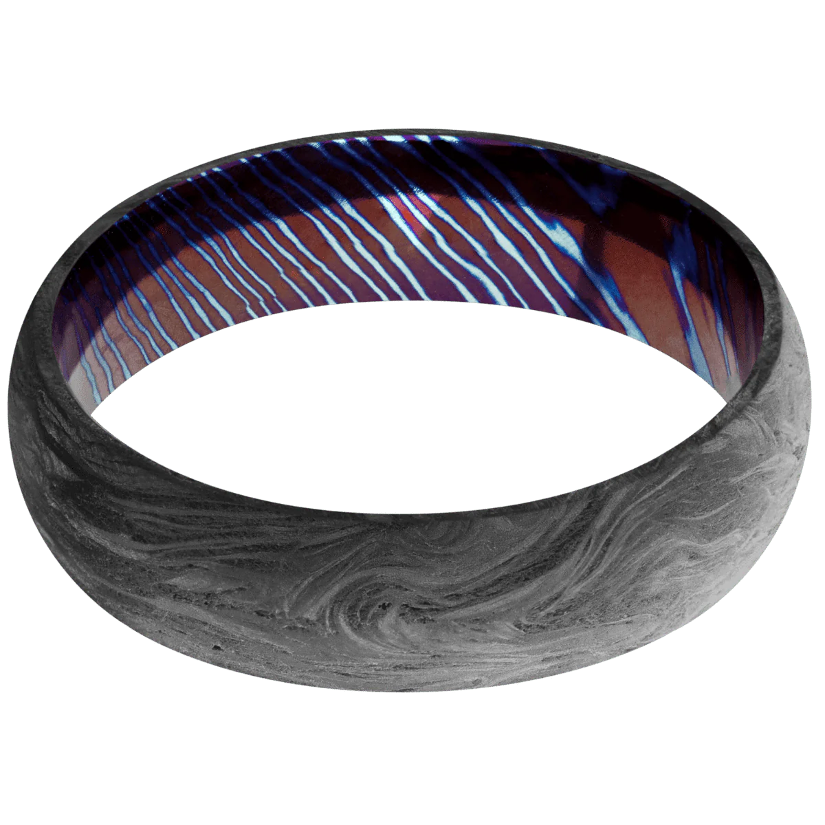 Forged Carbon Fiber + None Finish + Titanium Damascus - Image 3