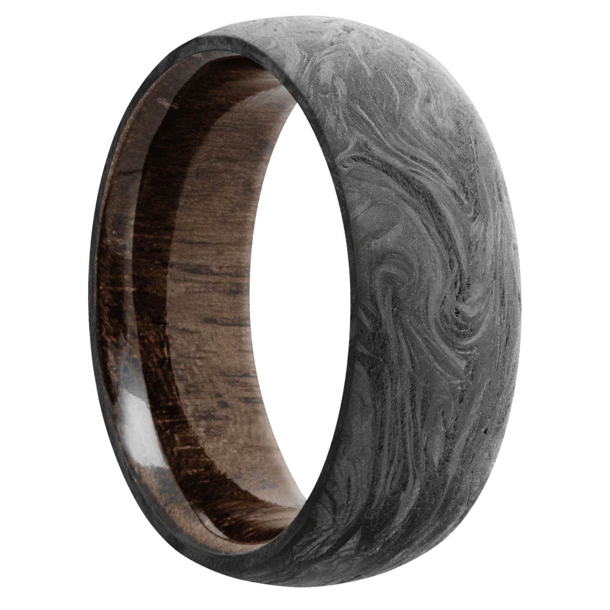 Forged Carbon Fiber + None Finish + Walnut