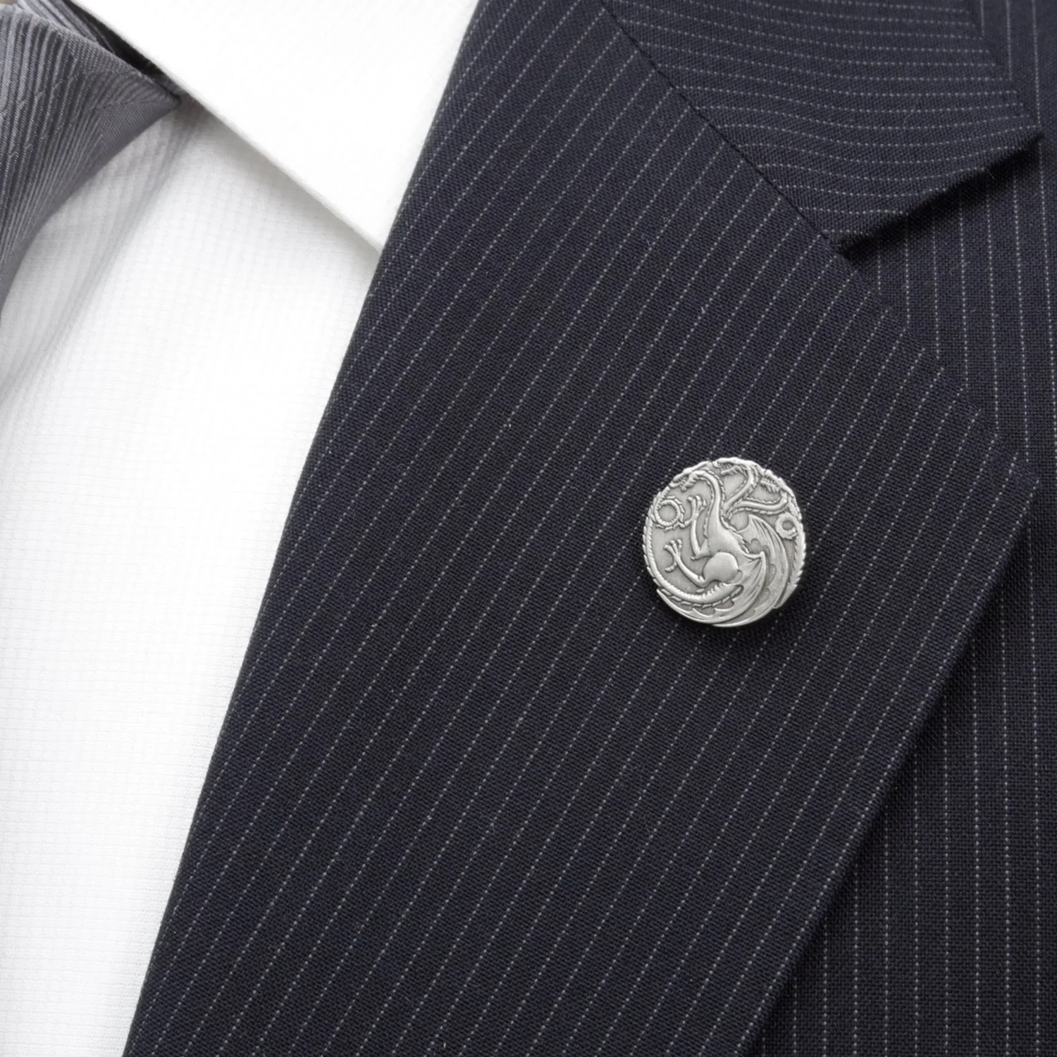 Game of Thrones Targaryen Dragon Antiqued Lapel Pin - Image 4