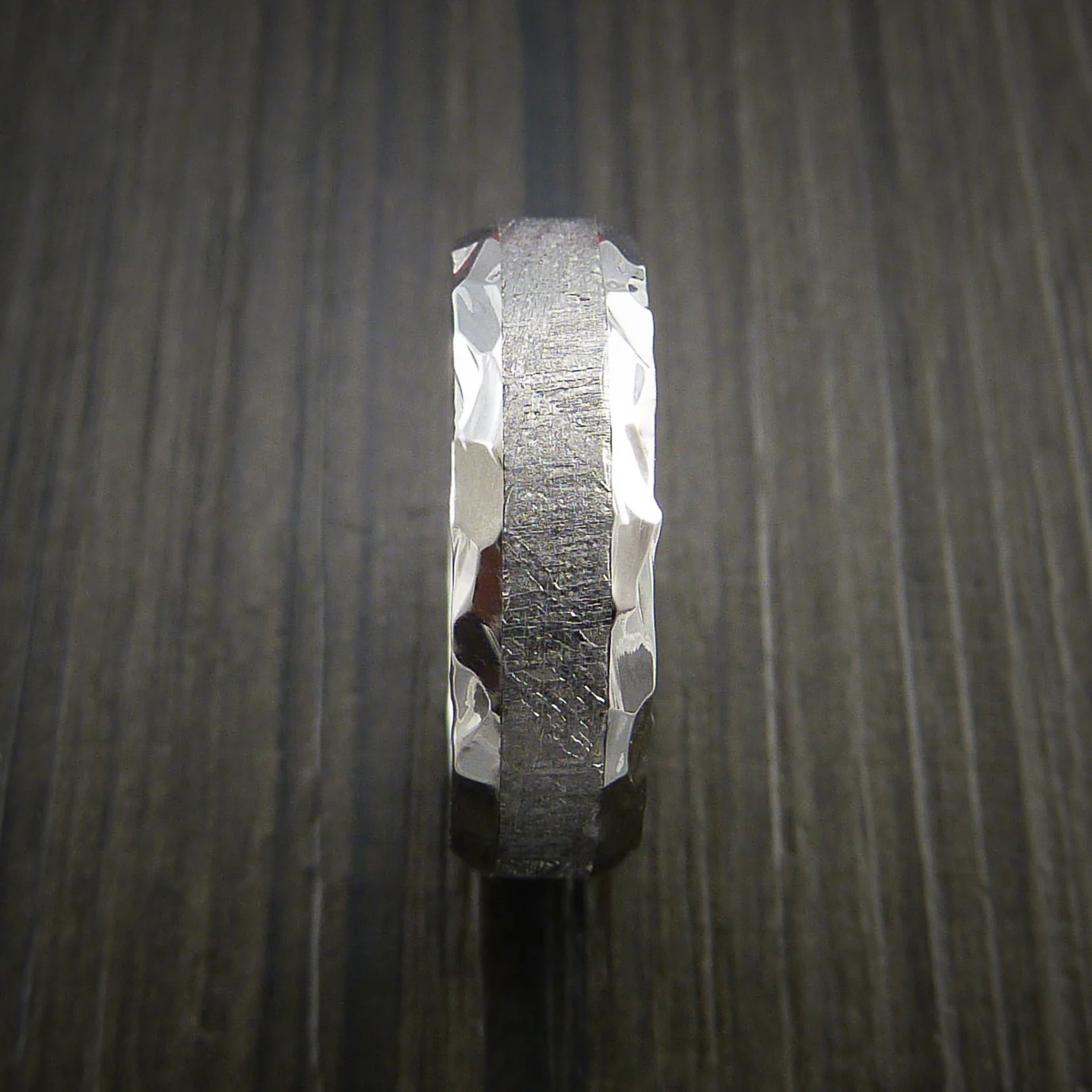 Gibeon Meteorite in Inconel Wedding Men's Band - Image 3