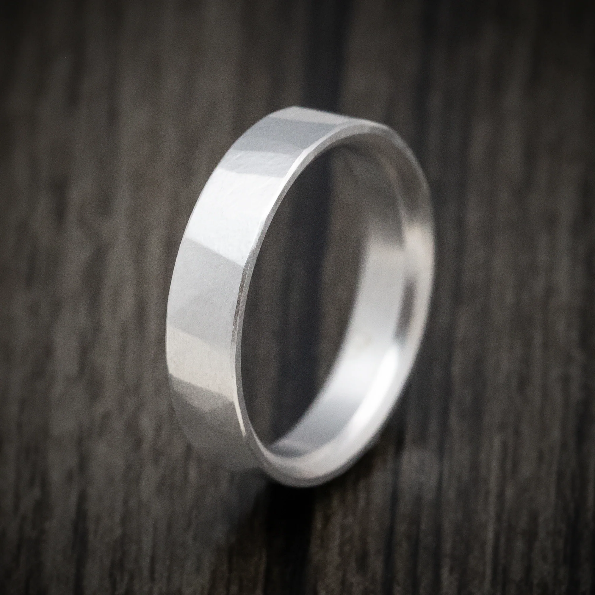 Hand-Forged 14K Gold Ring Custom Made Men's Band - Image 4
