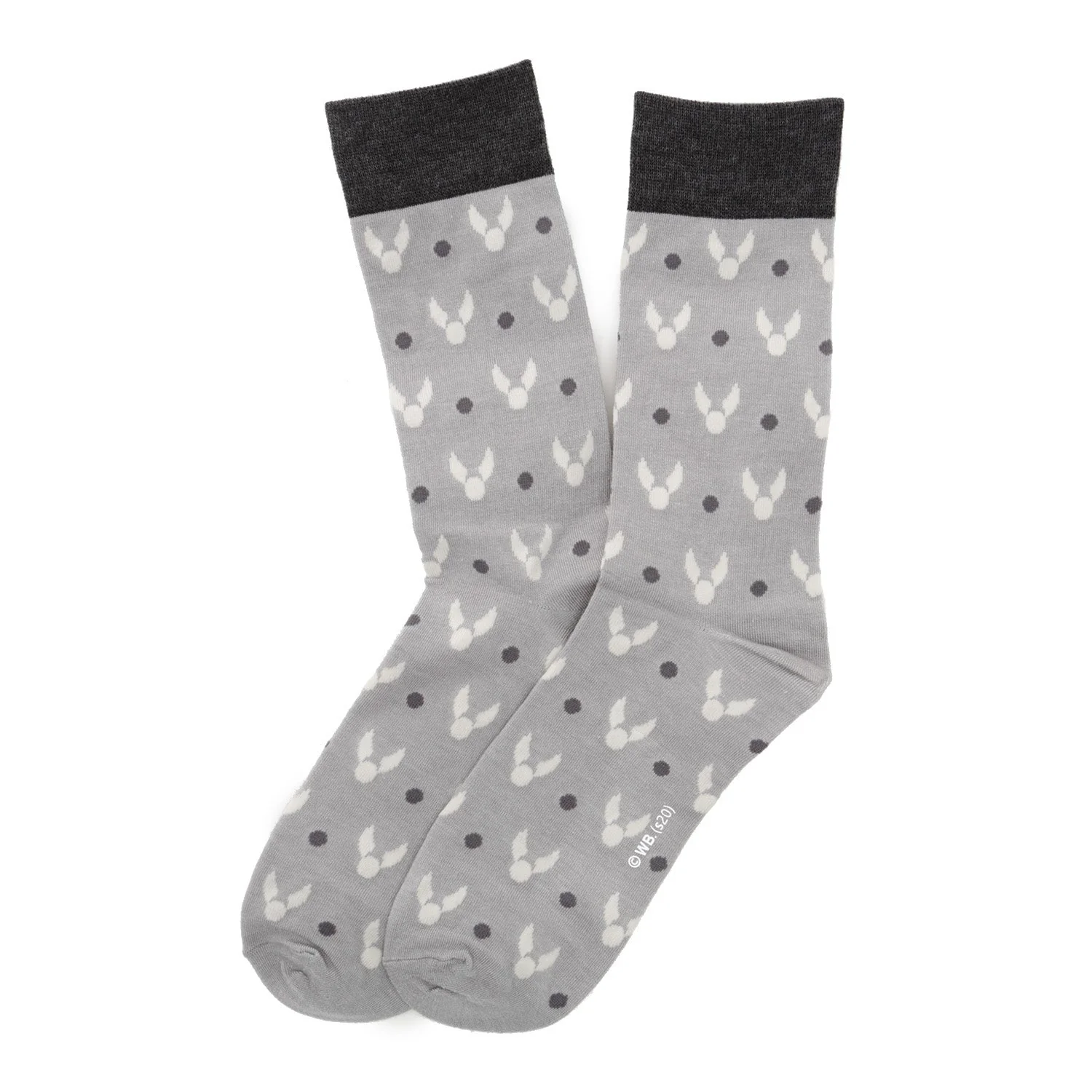 Harry Potter Golden Snitch Gray Men's Socks - Image 2