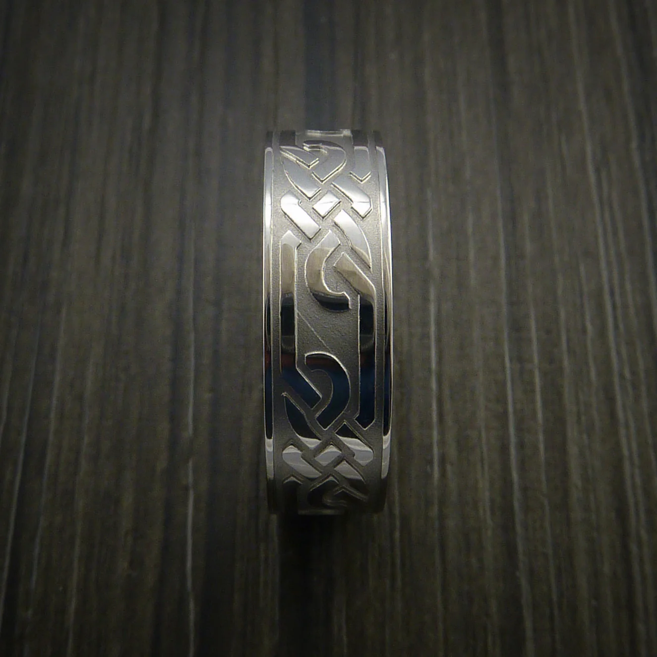 Inconel Celtic Loop Wedding Infinity Men's Ring Custom Made - Image 3