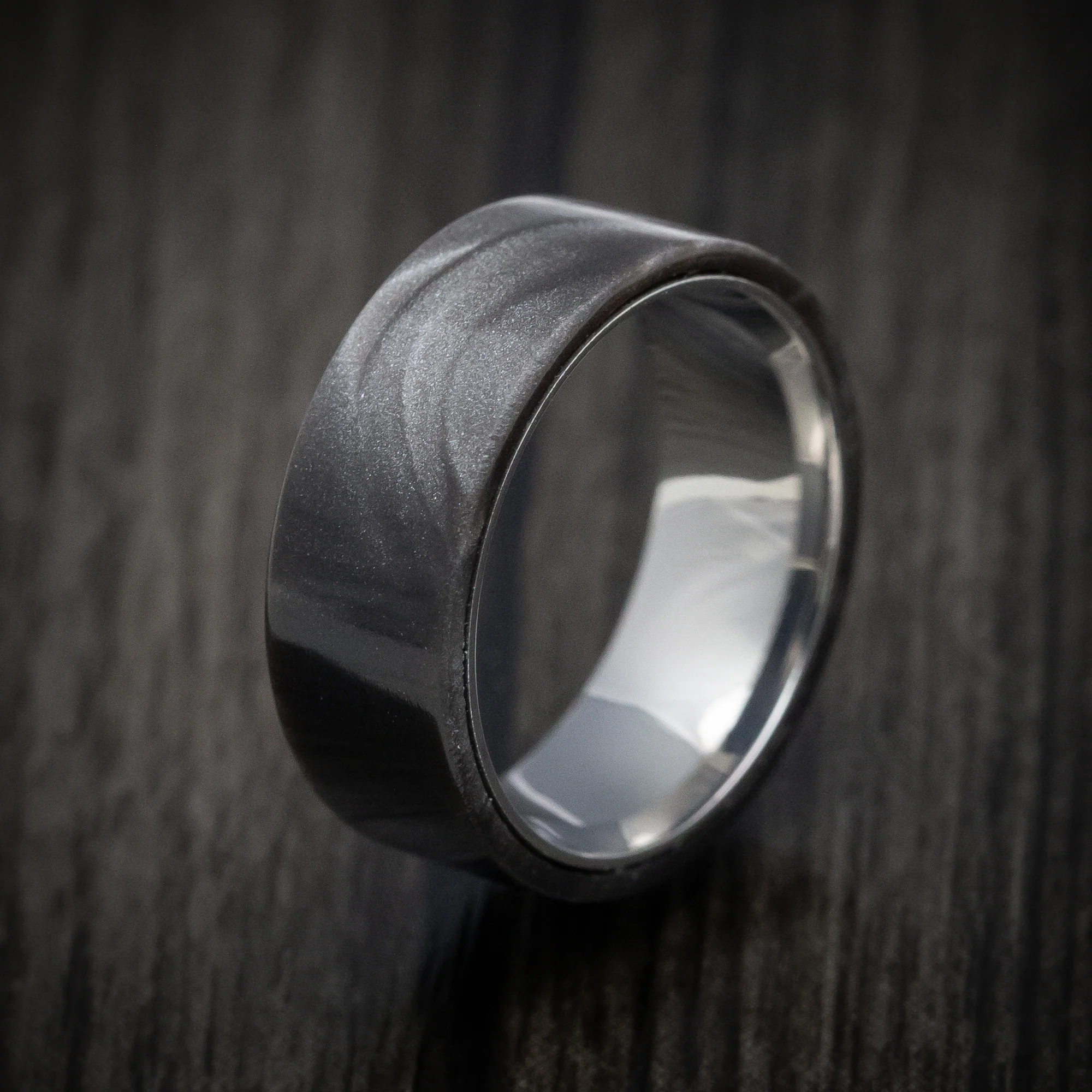 Juma Men's Ring with Titanium Sleeve Custom Made Band - Image 4