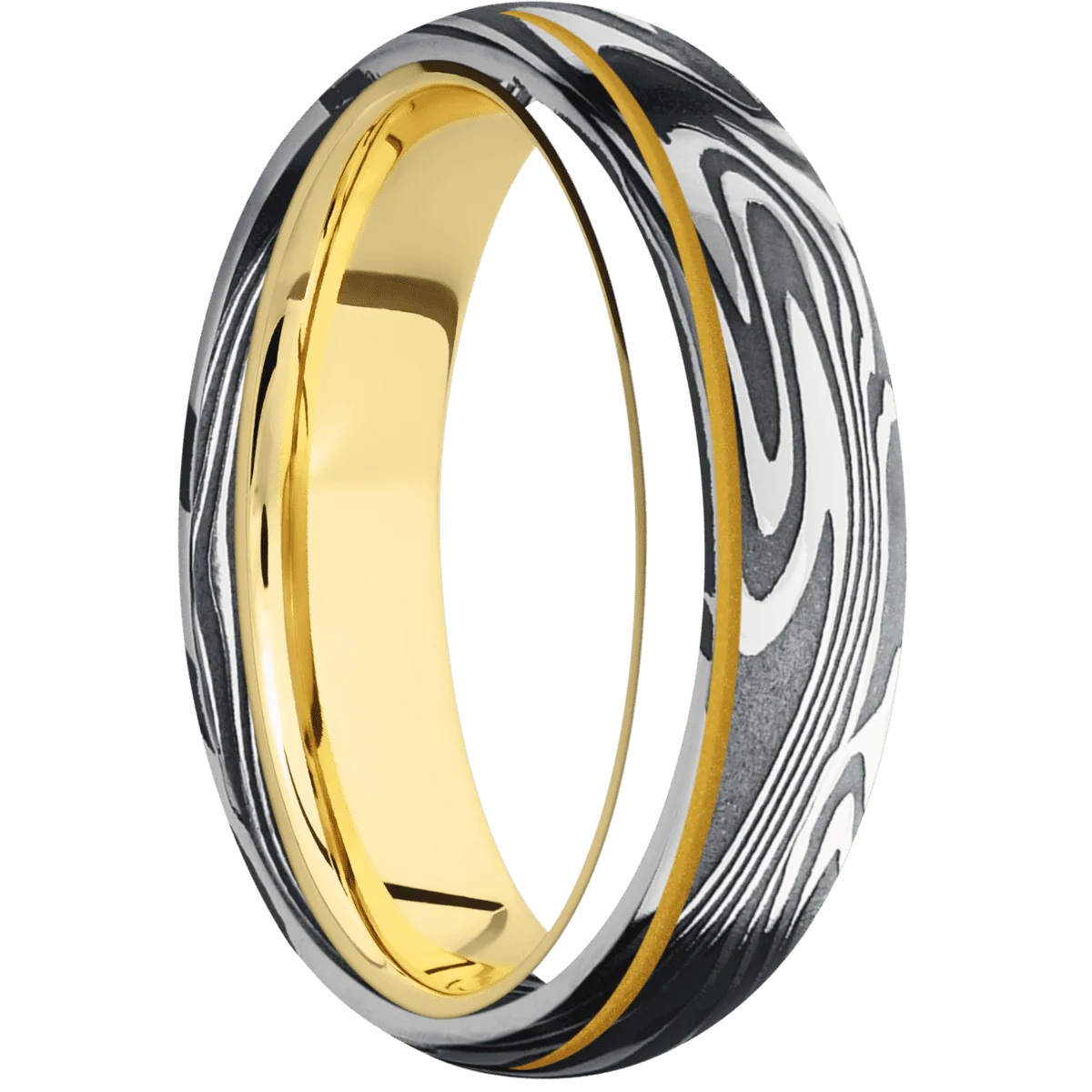 Kinetic + Acid Finish + 10K Yellow Gold