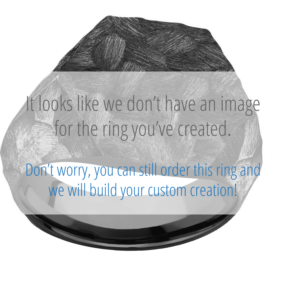 Large Hexagon signet ring (18.5x16mm) in Zirconium, with a Wide style band, a Blue Purple Abalone inlay. - Image 3