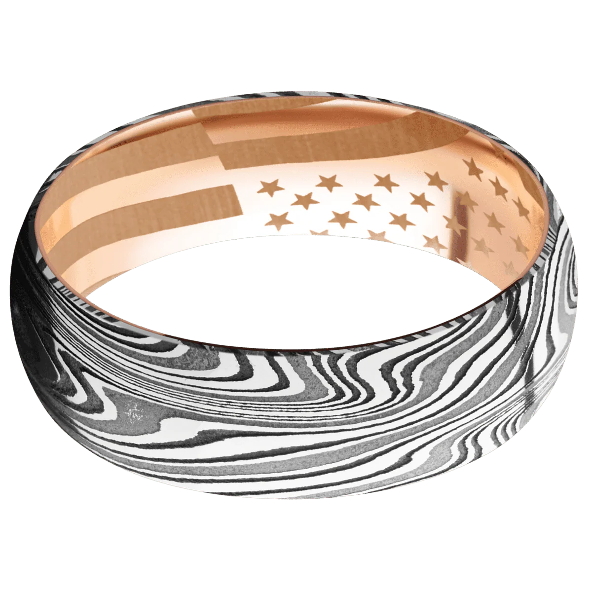 Marble + Acid Finish + 14K Rose Gold - Image 3