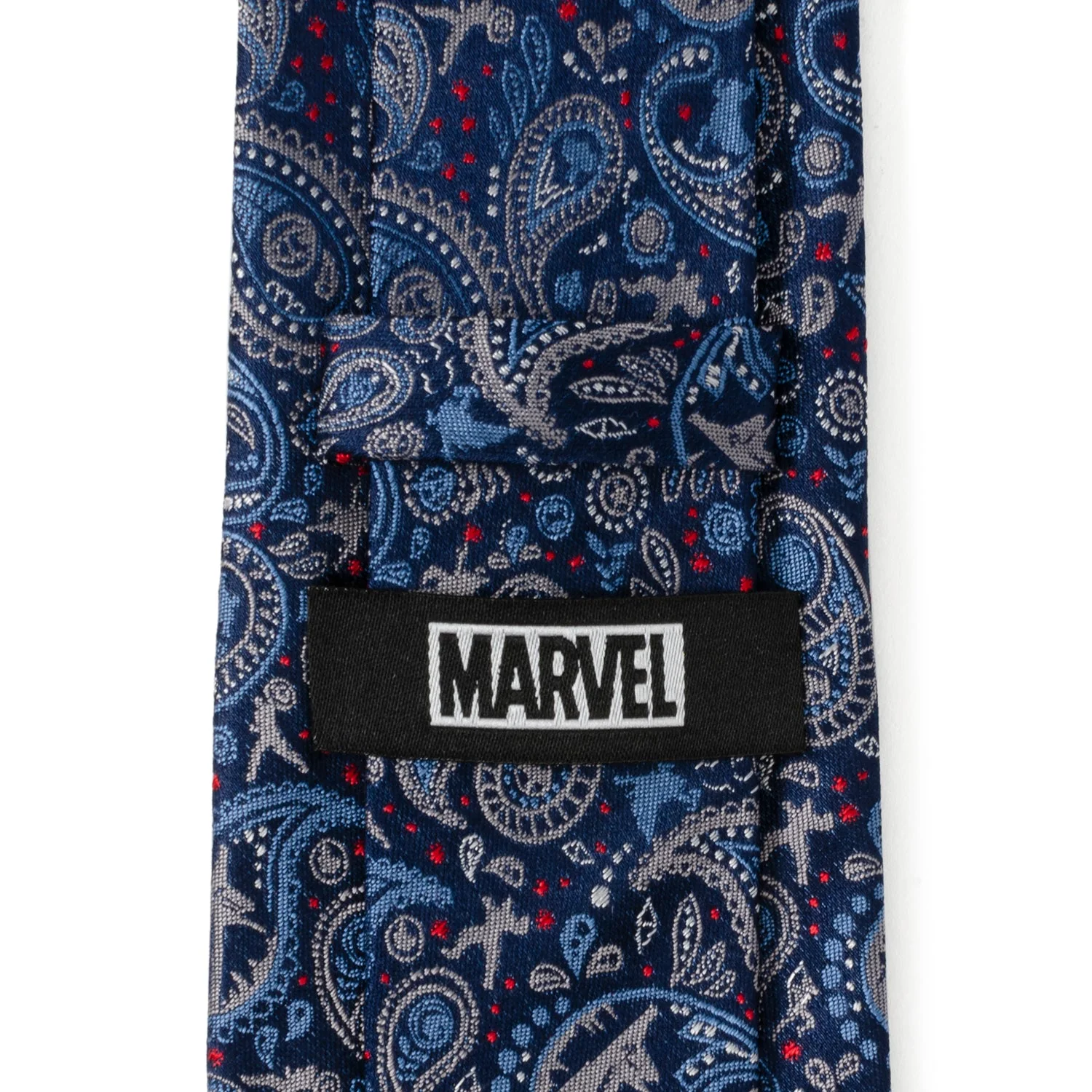 Marvel Avengers Blue Multi Paisley Men's Tie - Image 4