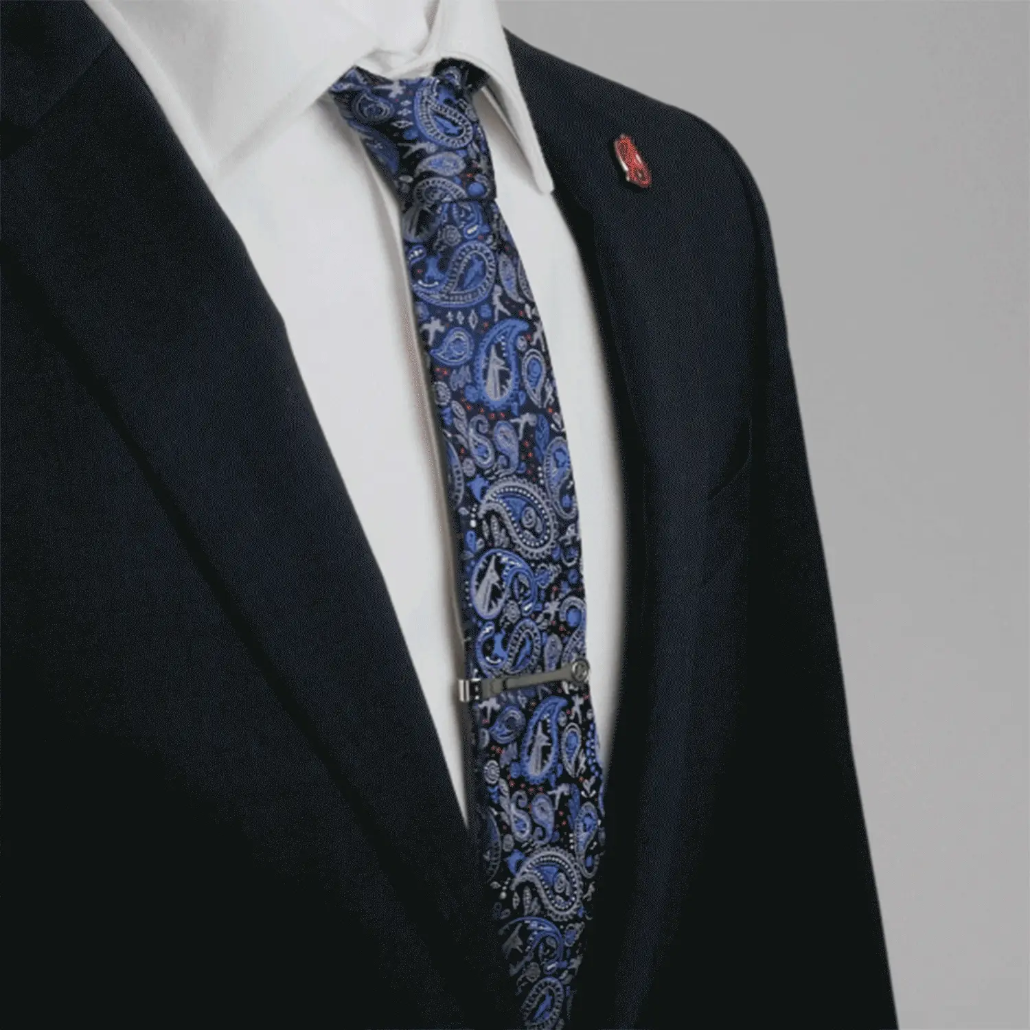 Marvel Avengers Blue Multi Paisley Men's Tie - Image 5