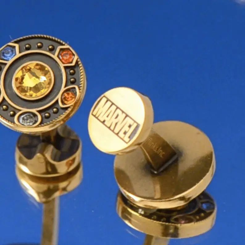 Marvel Avengers Infinity Stones Antique Gold Cufflinks - Image 4