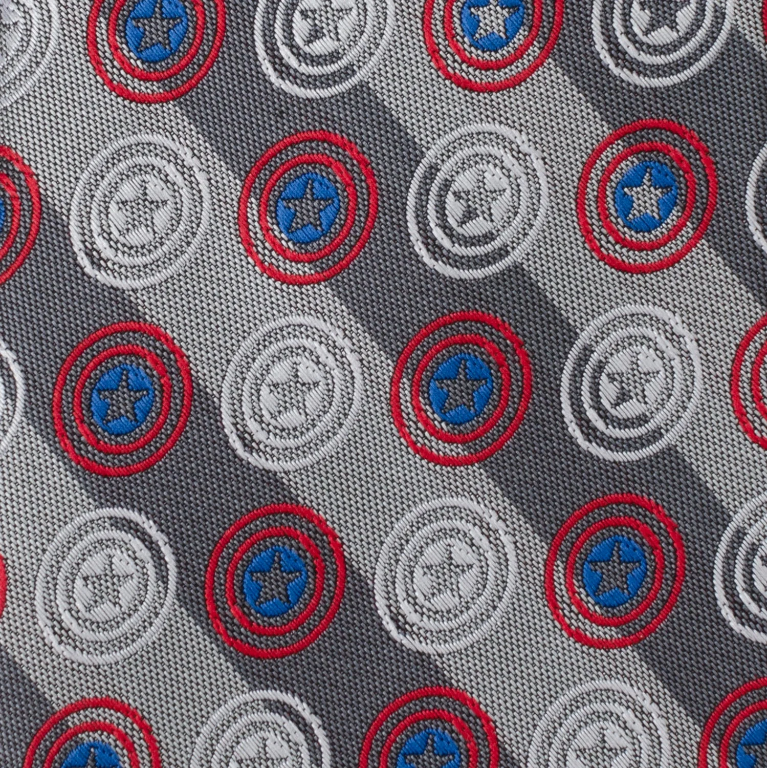 Marvel Captain America Gray Stripe Men's Tie - Image 4