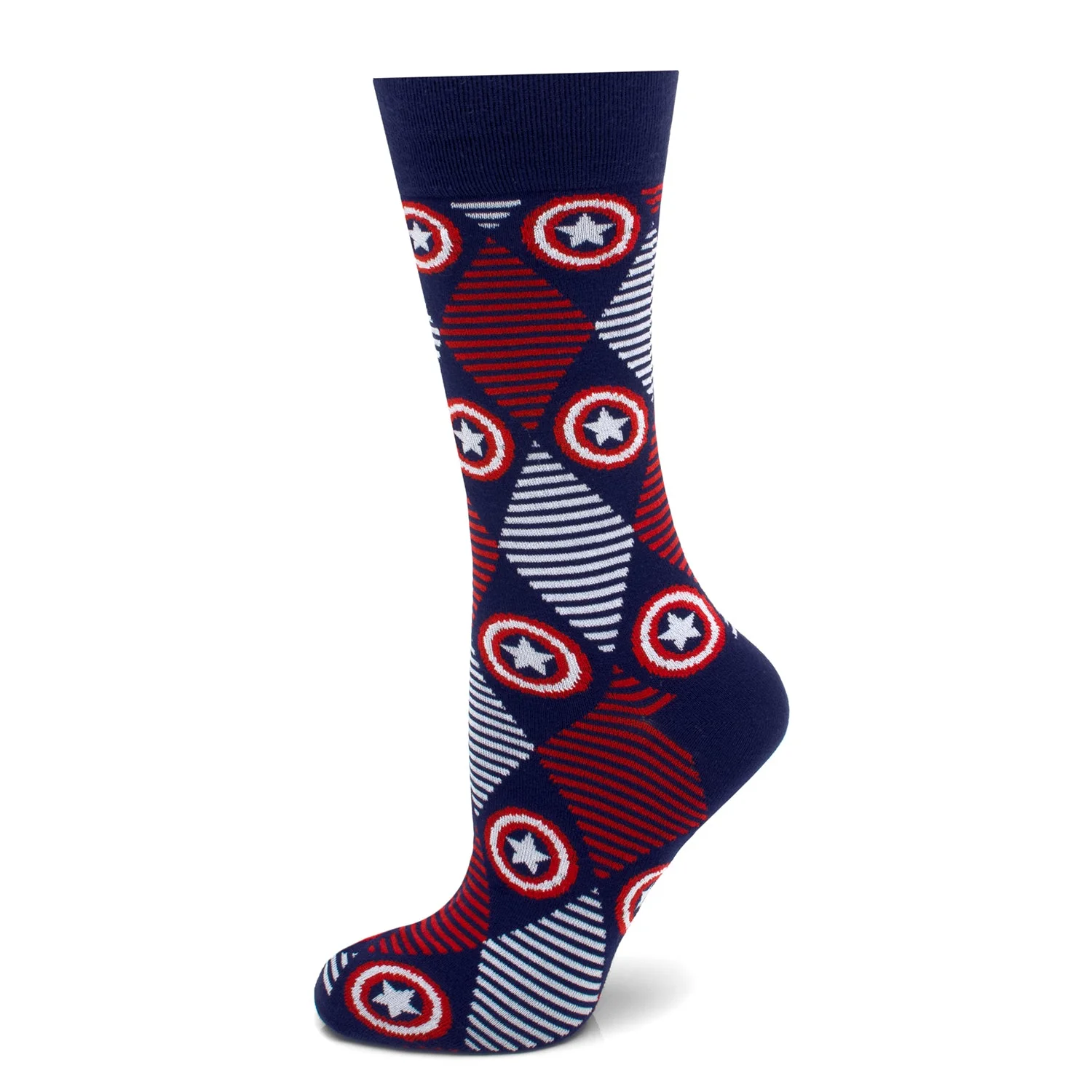 Marvel Captain America Navy Argyle Stripe Gift Set - Image 2