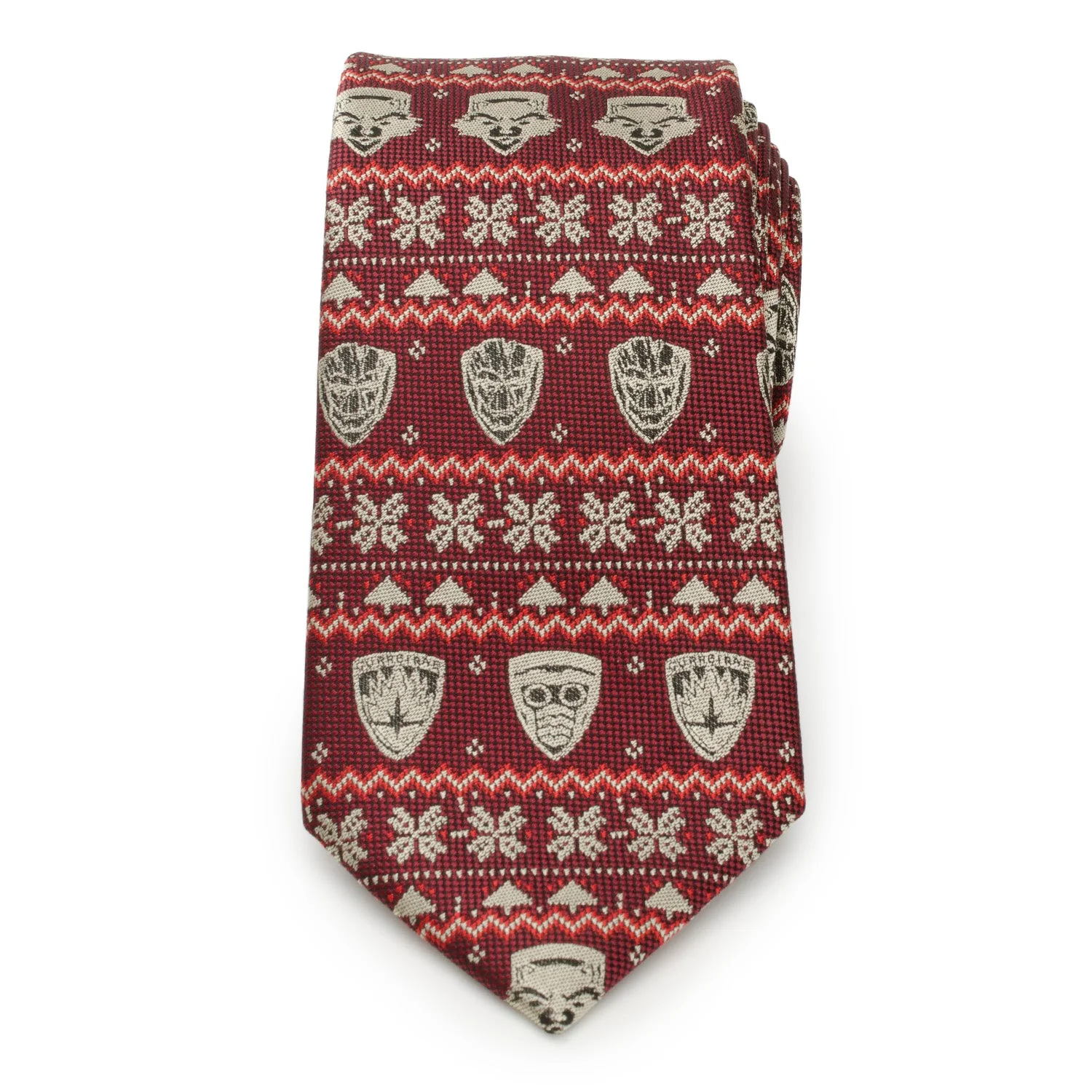 Marvel Guardians of the Galaxy Fair Isle Red Men's Tie - Image 3