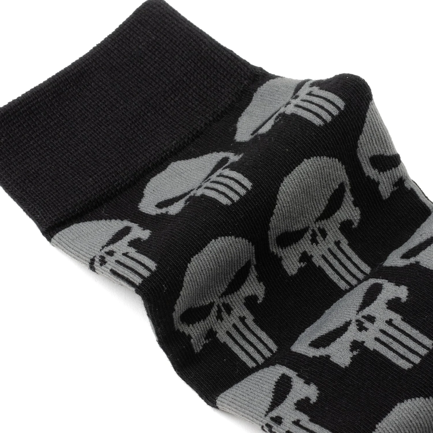 Marvel Punisher Black Socks and Silver Lapel Pin Gift Set - Image 2