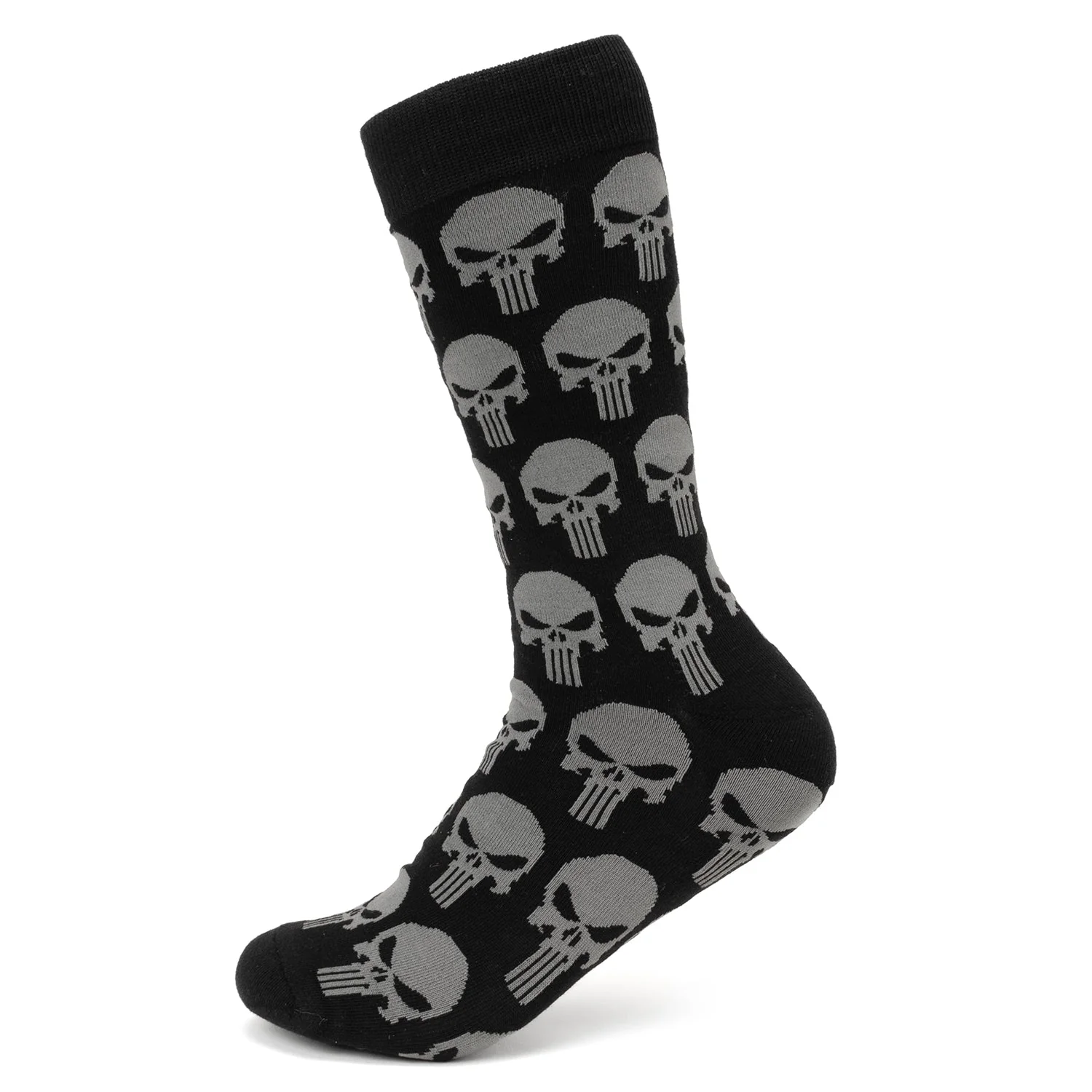 Marvel Punisher Black Socks and Silver Lapel Pin Gift Set - Image 3