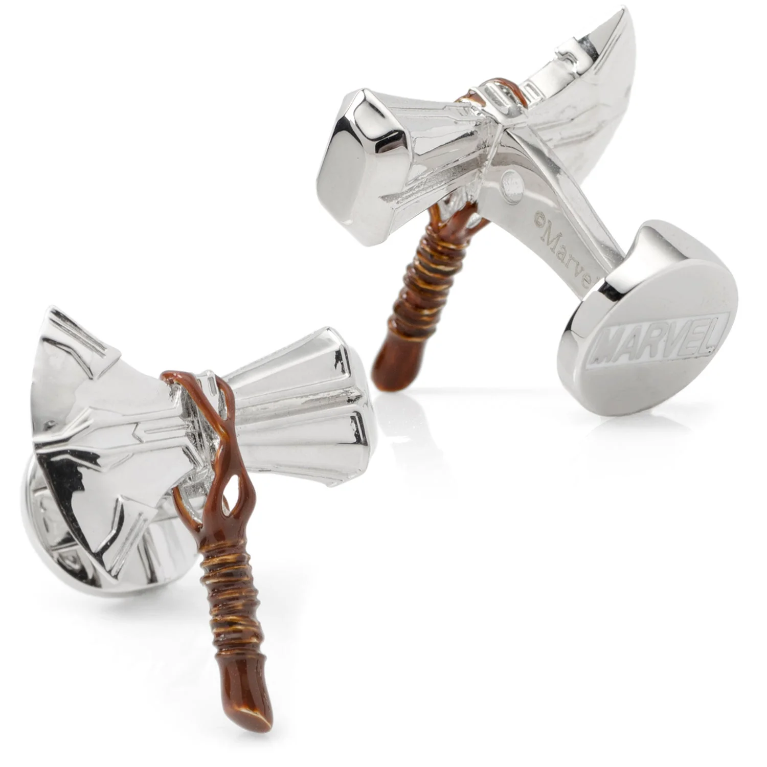 Marvel Thor Stormbreaker Silver Cufflinks - Image 2