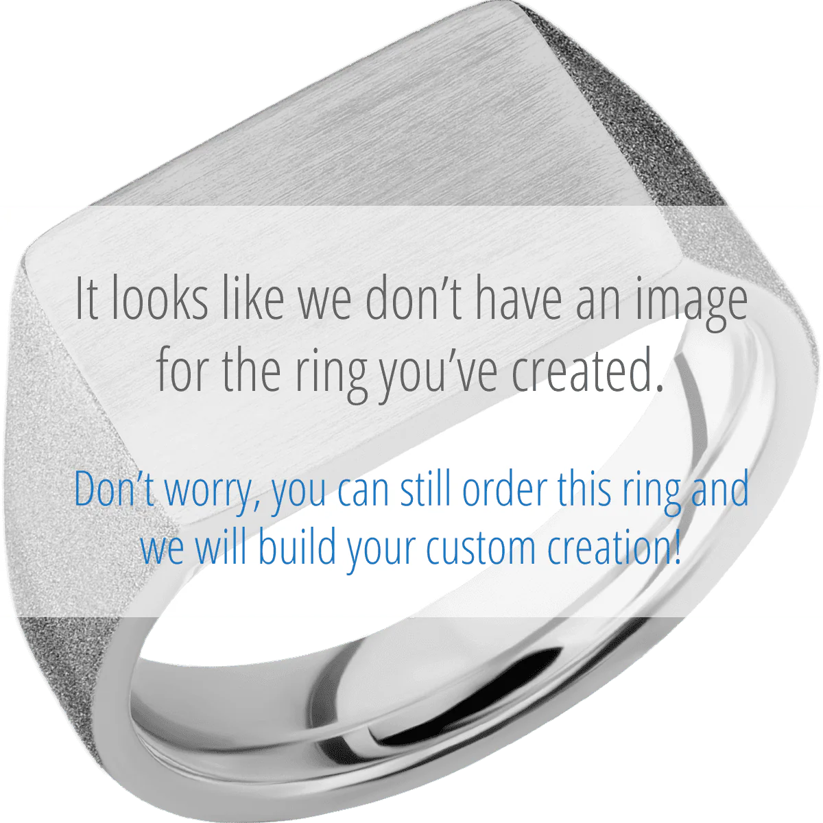 Medium Horizontal Rectangle signet ring (16x11.5mm) in Titanium, with a Wide style band, an Aventurine inlay. - Image 2