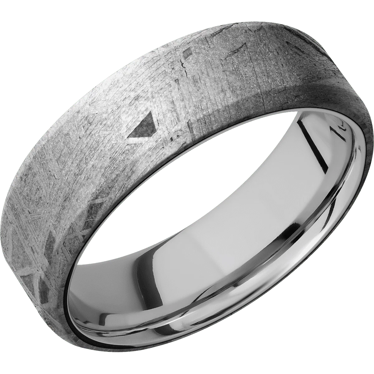 Meteorite + None Finish + 10K White Gold - Image 2