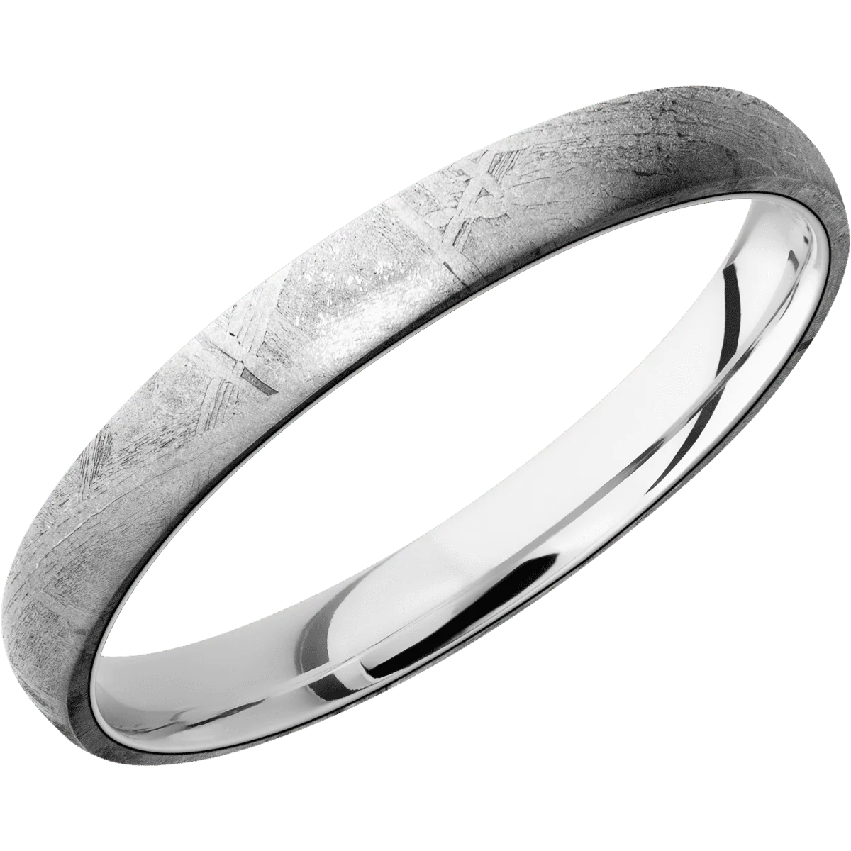 Meteorite + None Finish + 10K White Gold - Image 2