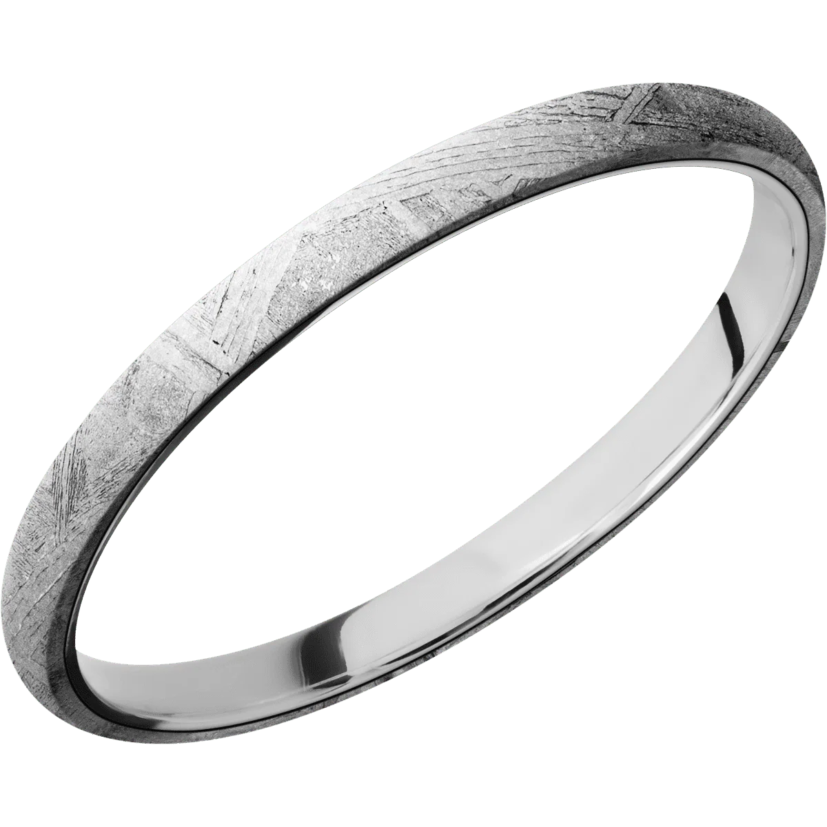 Meteorite + None Finish + 14K White Gold - Image 2