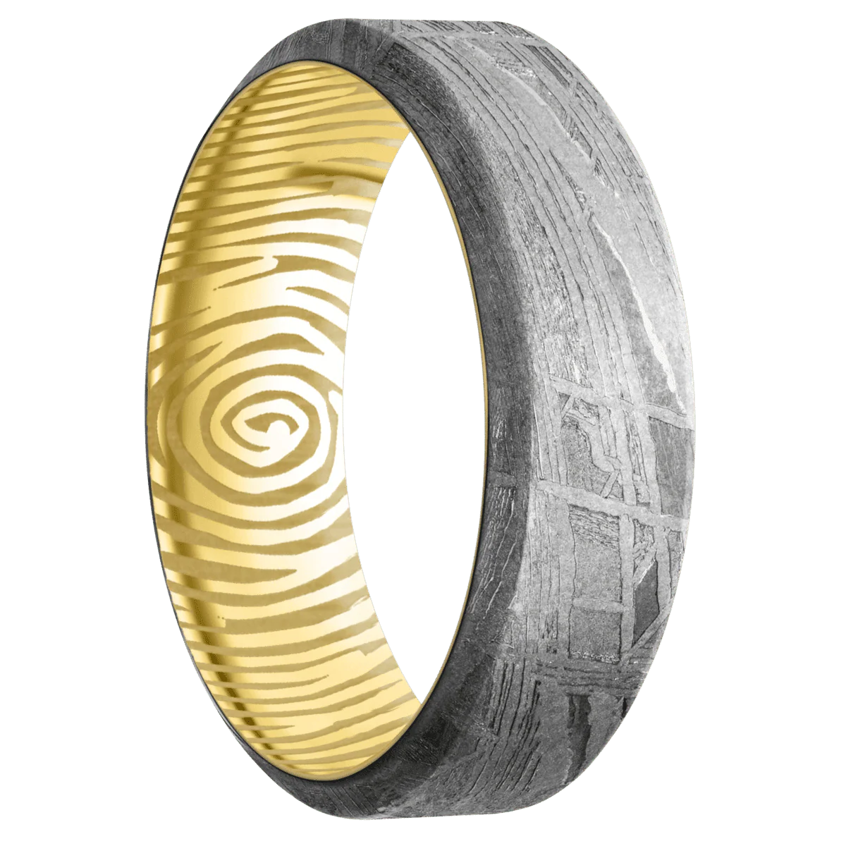 Meteorite + None Finish + 22K Yellow Gold