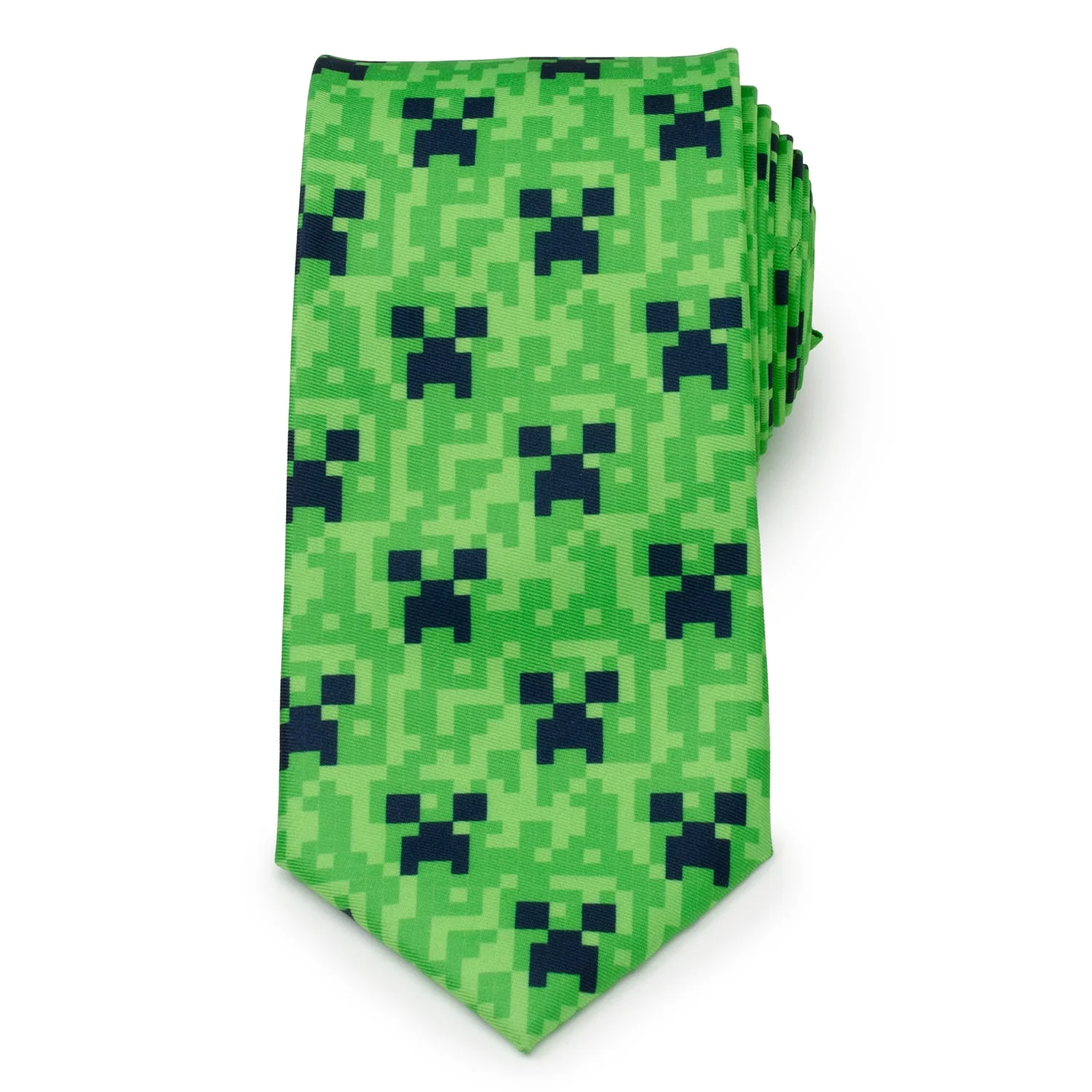 Minecraft Creeper Green Father/Son Tie Set - Image 3