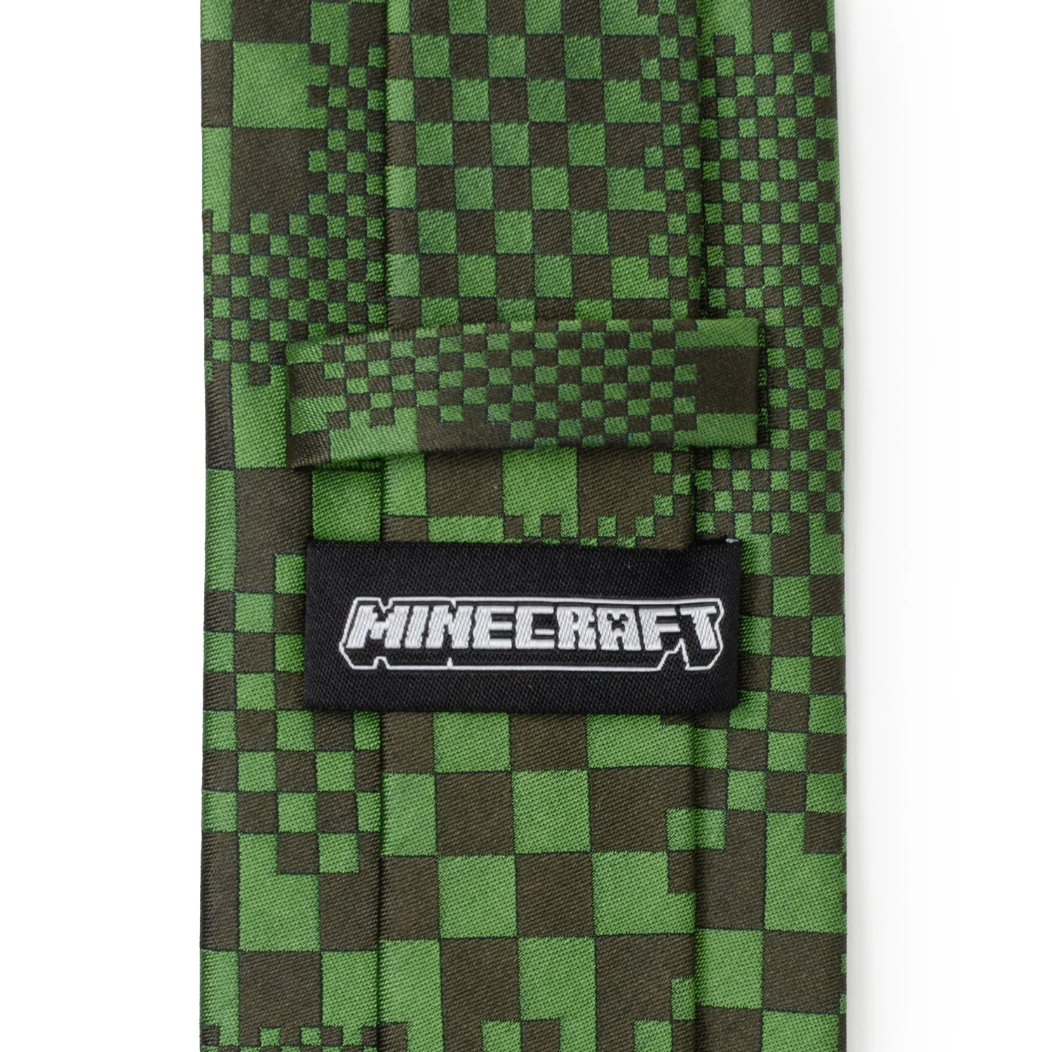 Minecraft Pixelated Creeper Green Men's Tie - Image 5