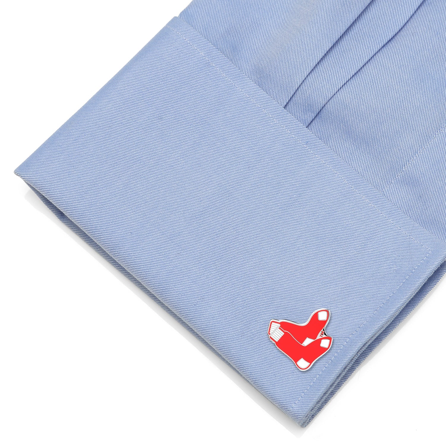 MLB Boston Red Sox Cufflinks and Tie Bar Gift Set - Image 4