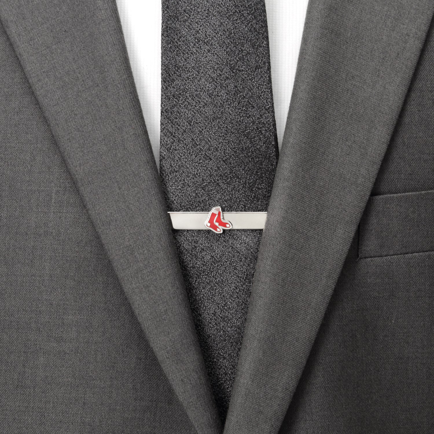 MLB Boston Red Sox Cufflinks and Tie Bar Gift Set - Image 7