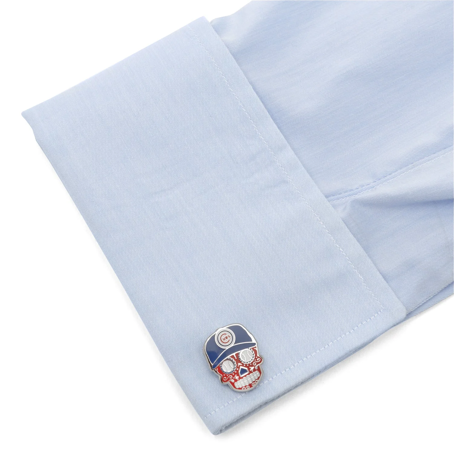 MLB Chicago Cubs Sugar Skull Cufflinks - Image 3