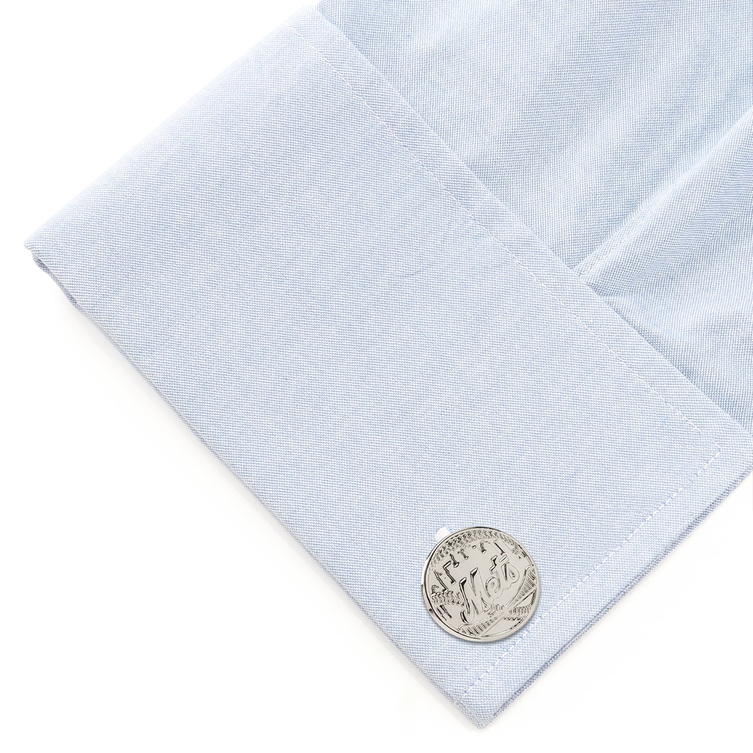 MLB New York Mets Silver Edition Cufflinks - Image 3
