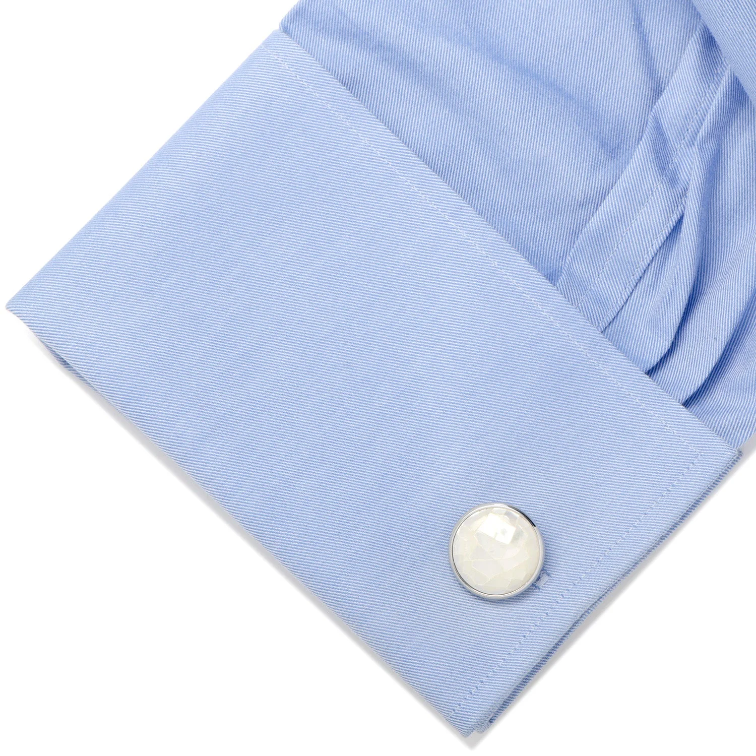 Mosaic Mother of Pearl Cufflinks - Image 3