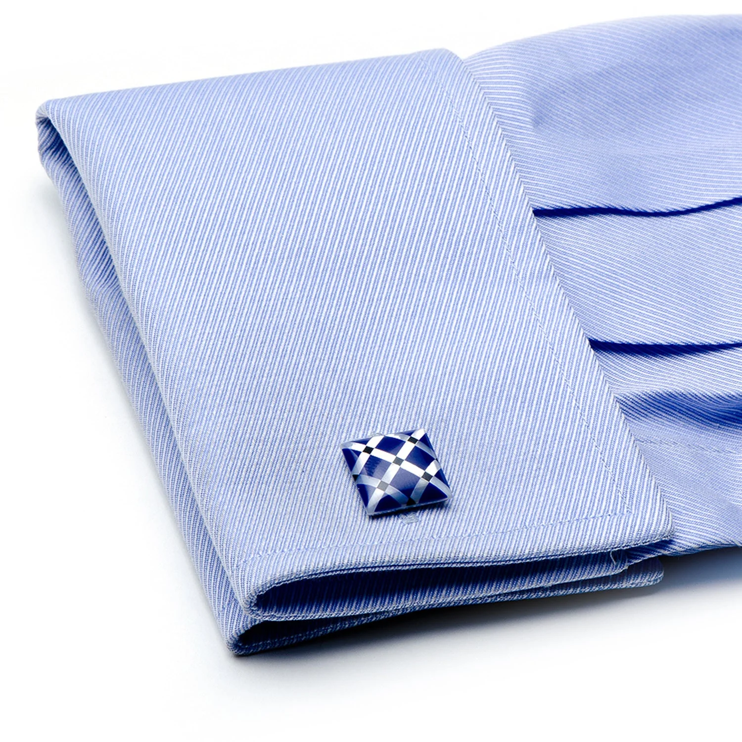 Mother of Pearl Diamond Cufflinks - Image 3