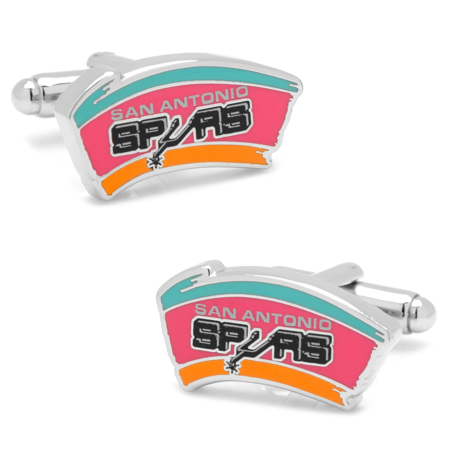 NBA San Antonio Spurs Retro Cufflinks - Image 4