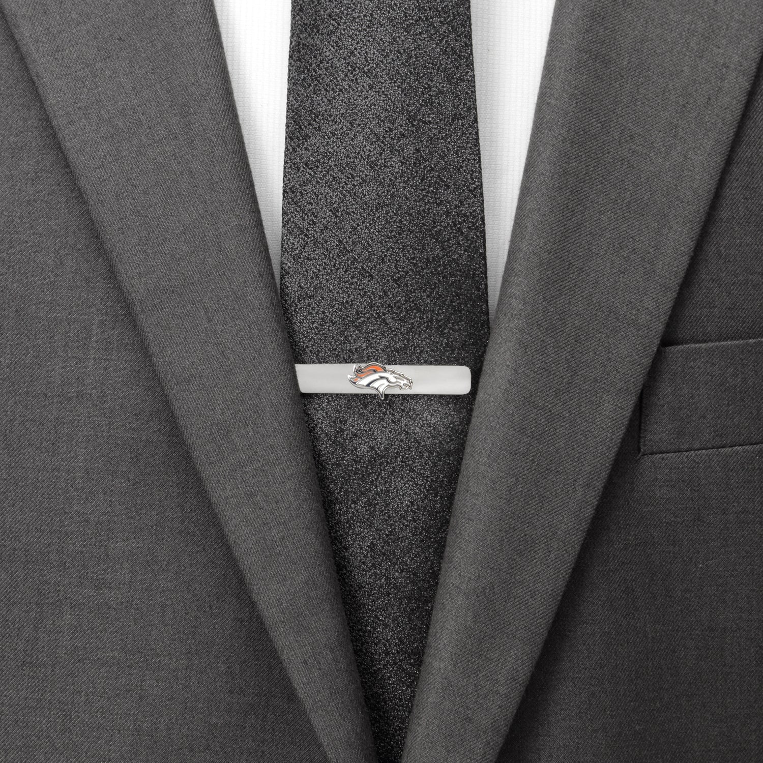 NFL Denver Broncos Cufflinks and Tie Bar Gift Set - Image 3