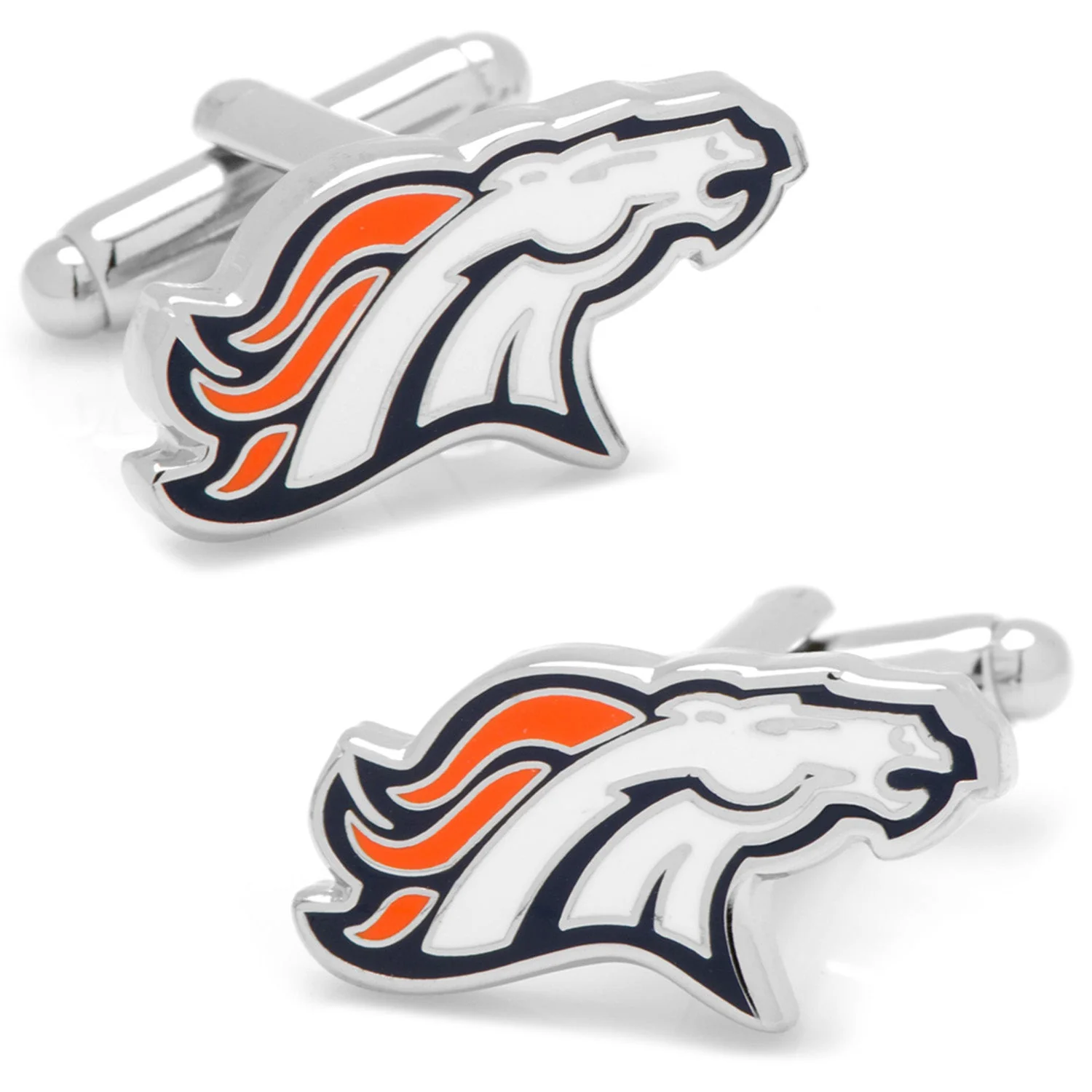 NFL Denver Broncos Cufflinks and Tie Bar Gift Set - Image 5