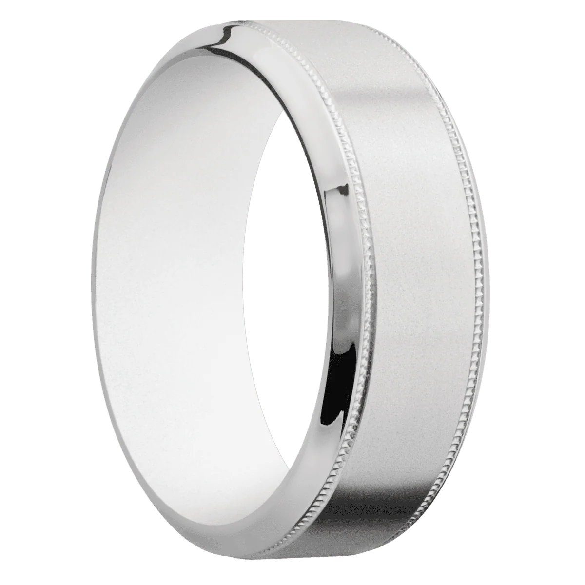 Palladium Silver + Bead , Polish Finish + Your Color