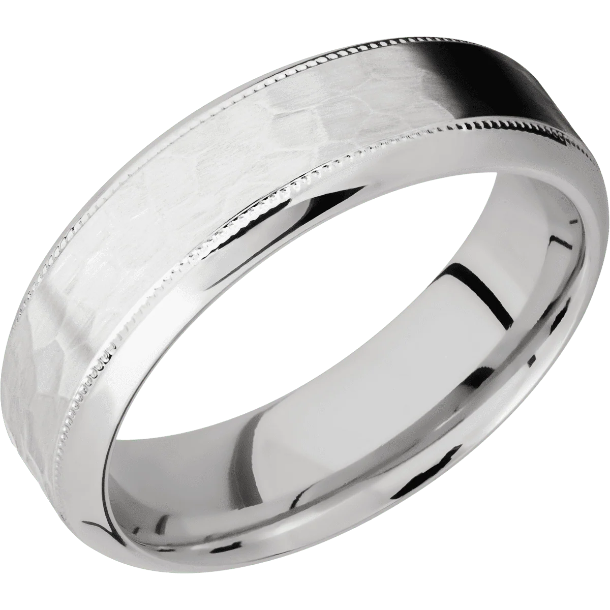 Palladium Silver + Hammer , Polish Finish - Image 2