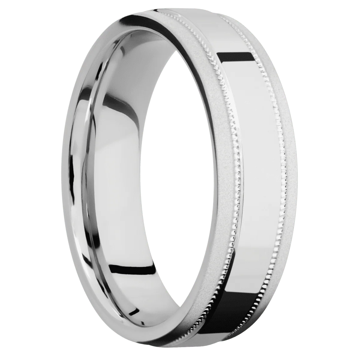 Palladium Silver + Polish , Bead Finish