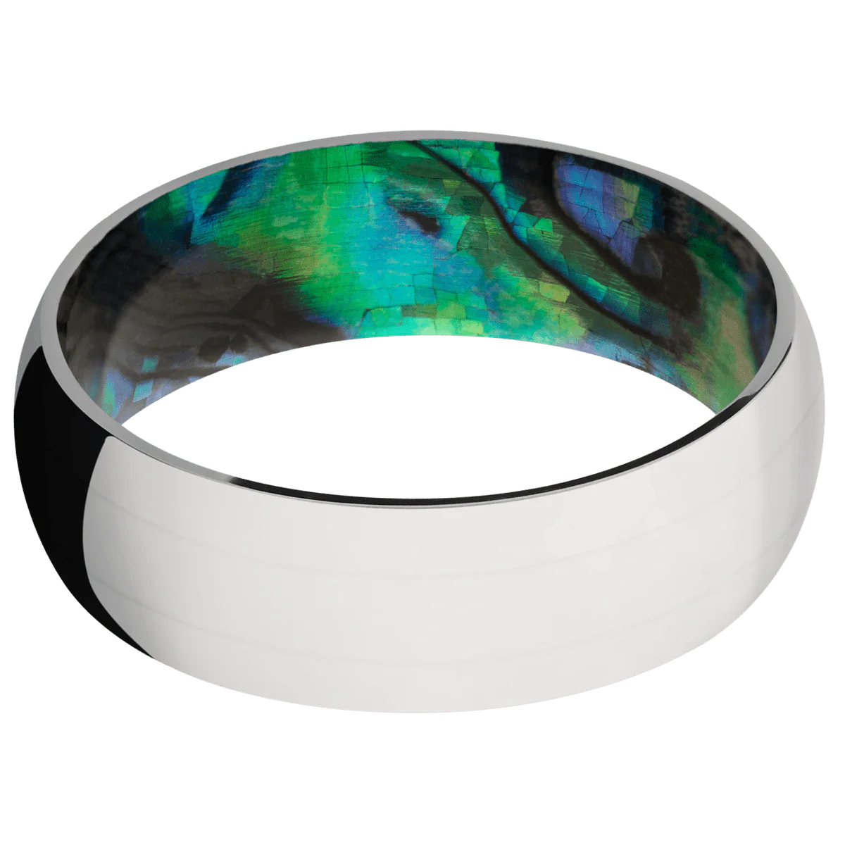 Palladium Silver + Polish Finish + Abalone - Image 3