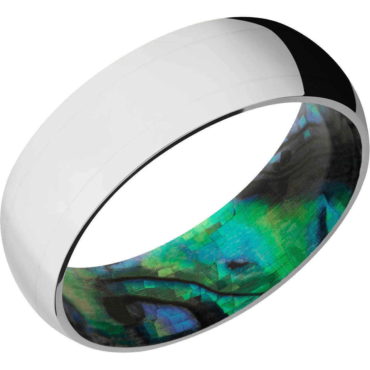 Palladium Silver + Polish Finish + Abalone - Image 2