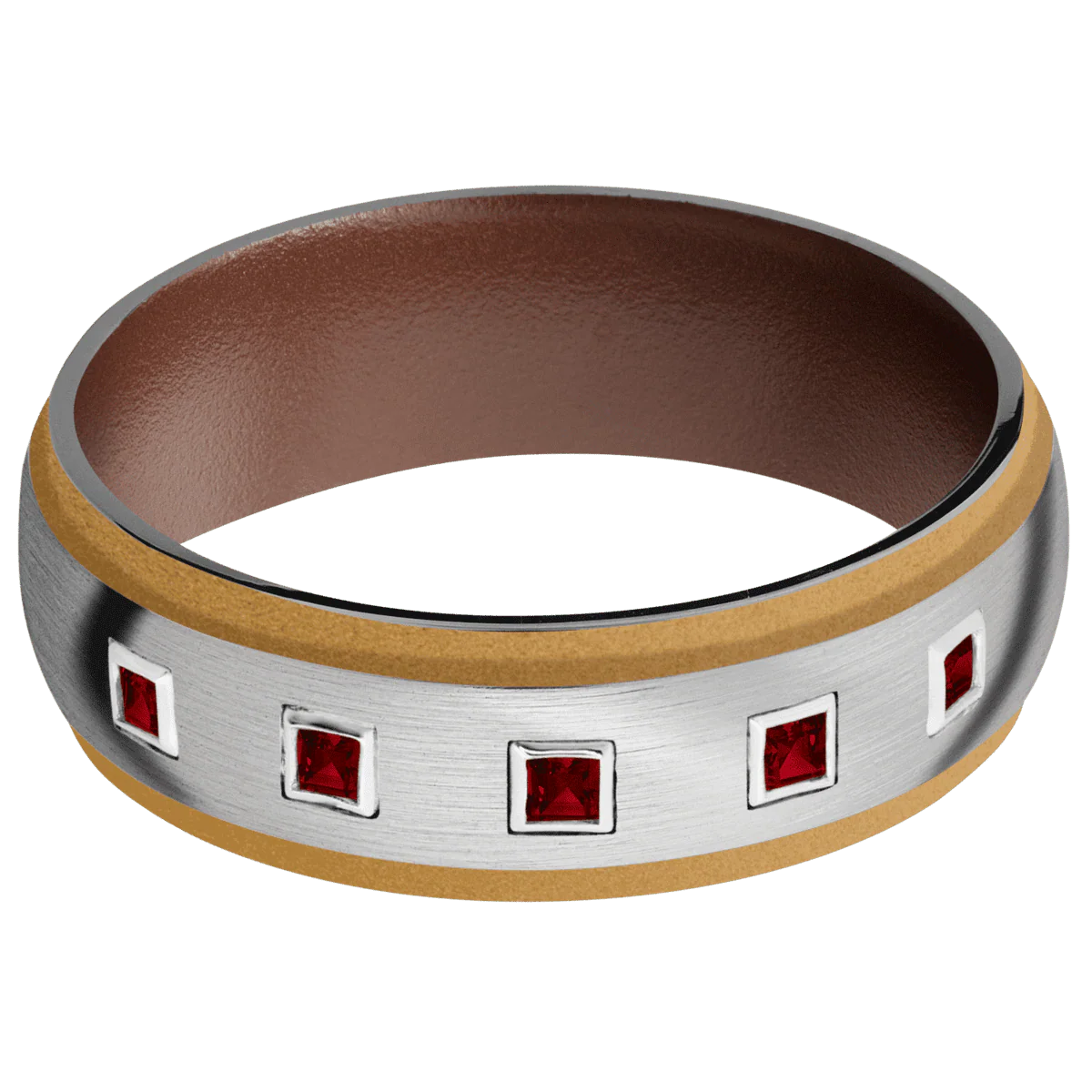 Palladium Silver + Satin , Satin Finish + Brown - Image 3
