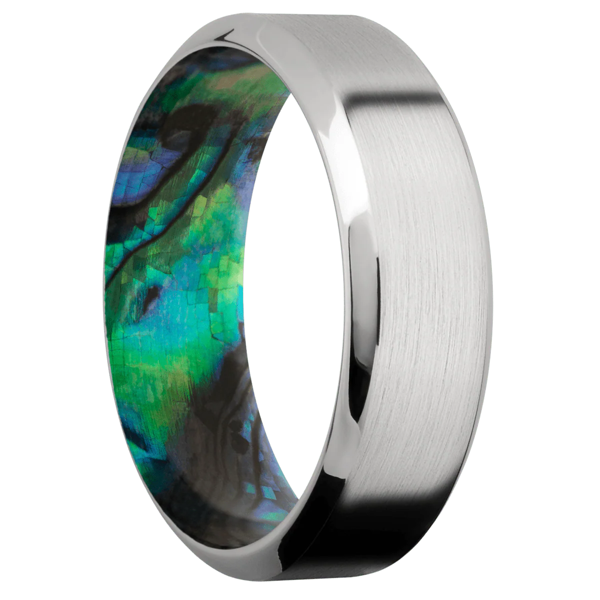Platinum + Satin , Polish Finish + Abalone
