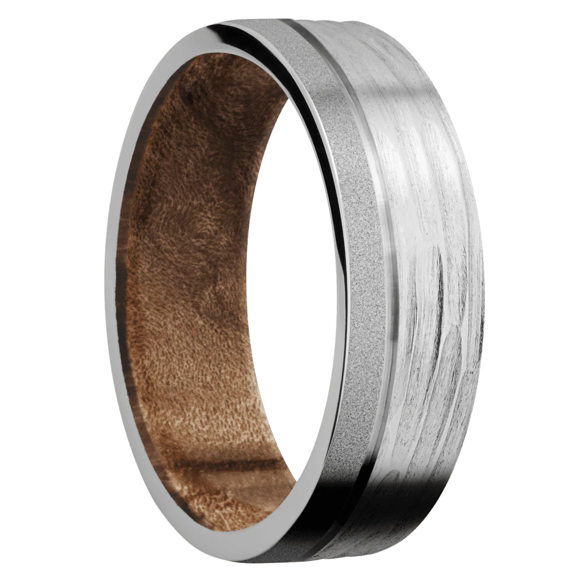 Platinum + Treebarkh , Sand Finish + Maple Burl